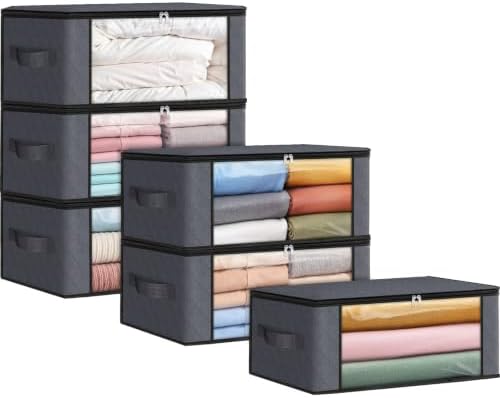 Fab totes 35L Closet Organizers, Foldable Under Bed Storage Containers by Fabtotes