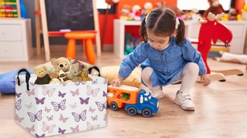 Essme Rectangular Butterfly Baskets, Kids Storage Basket - Image 6