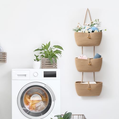 TeoKJ 3-Tier Cotton Rope Baskets - Image 6