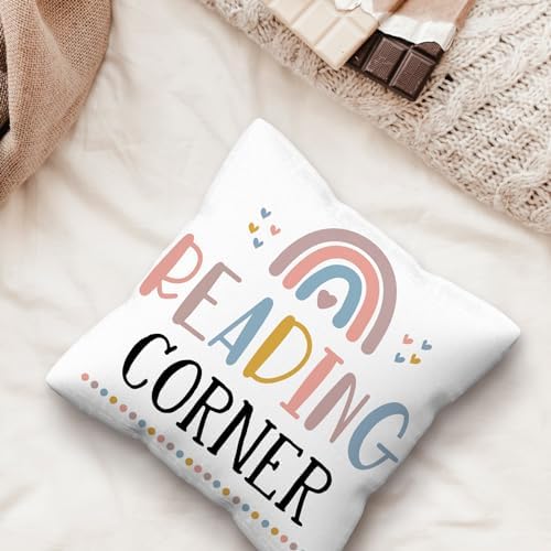 kdqua Reading Corner Pillow Covers 18x18, Classroom Book Nook Throw Pillow - Image 5