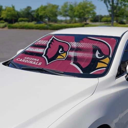 Fanmats NFL Windshield Sun Auto Shade, Sun Shield Sun Visor Accordion tri-fold - Image 2