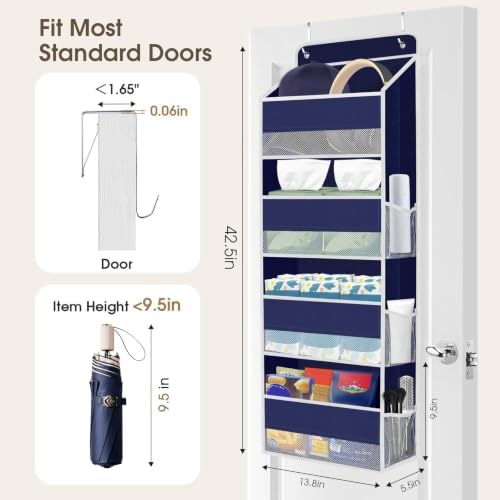 2 Pcs Over The Door Organizer Large Capacity Hanging Storage Room Organizer - Image 2