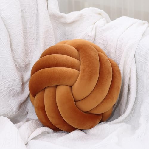 Petrella Caramel Knot Pillow Ball, 11 Inch Round Decorative Pillow by Petrellatoy