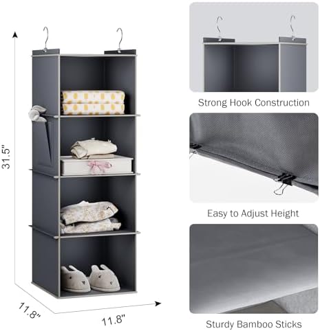 YOUDENOVA Hanging Closet Organizer and Storage - Image 3