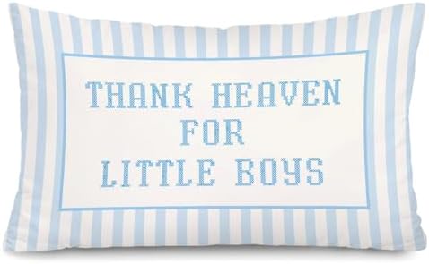 Blue Heaven for Little Boys 12x20 Pillow Cover Newborn Gifts by Unknown