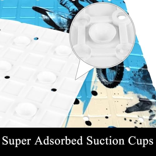 Non Slip Shower Mat Bathtub Mat 15.1x26.8 Inch, Quick Dry Bath Mat - Image 3