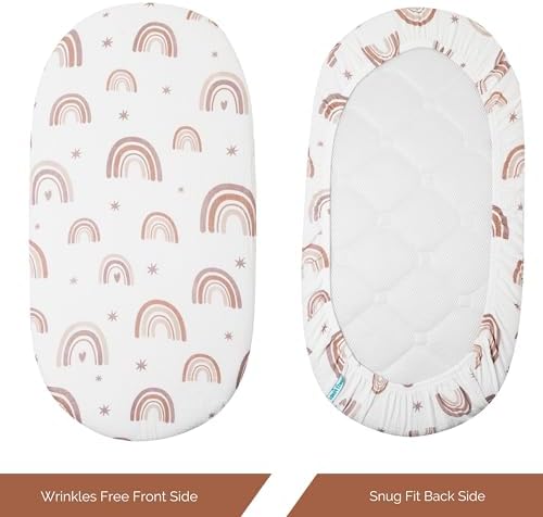 Muslin Bassinet Sheets for Dream On Me, Baby Delight Snuggle Nest, Primo - Image 7