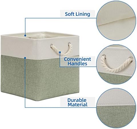 Temary Cube Storage Baskets for Shelves 12 Inch Storage Cubes 4pack Fabric - Image 3
