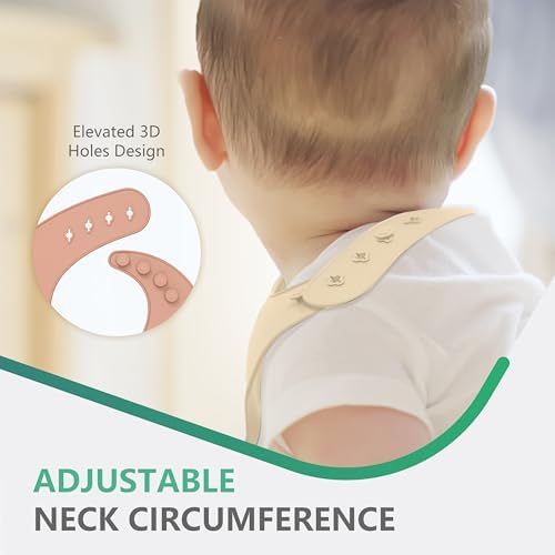 Cuddle Campus Set of 3 Silicone Bibs, Soft Adjustable Bibs - Image 5