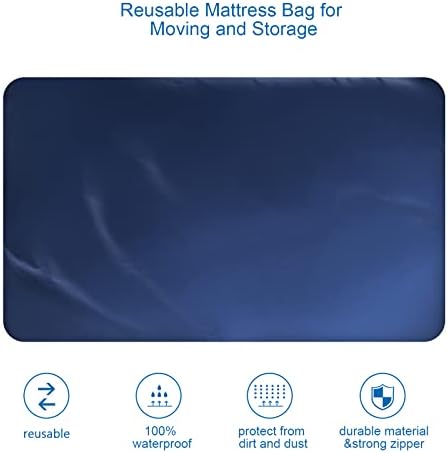 Crib Mattress Storage Bag with Zipper, Crib Mattress Moving Bag, 2 Pack - Image 5