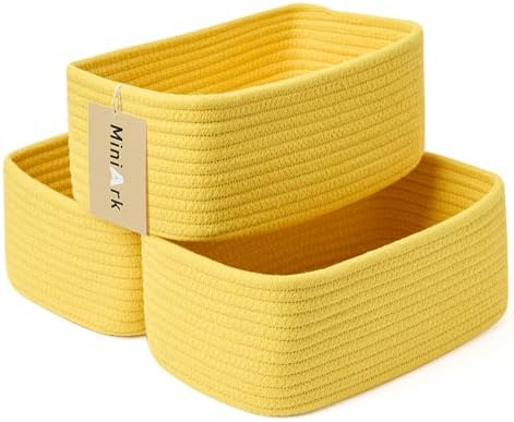 MiniArk Small Storage Baskets for Organizing | Closet Organizer Bins | Shelf by MiniArkStorageBasketsHome