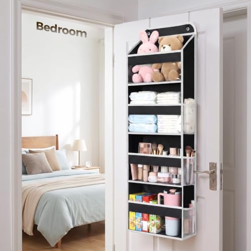 LAMU Over the Door Organizer, Large Capacity Behind the Door Storage - Image 7