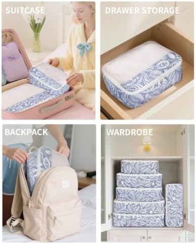 Narwey 7 Set Packing Cubes for Travel Carry on Suitcase, Durable Packing - Image 5