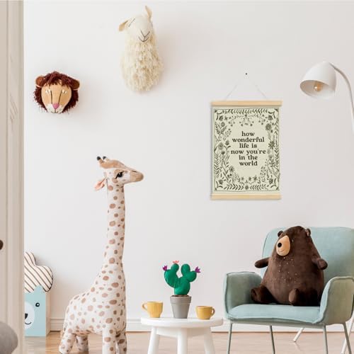 NaZaUK How Wonderful Life is Now Wall Art Poster Hanger Frame, Boho Nursery - Image 6