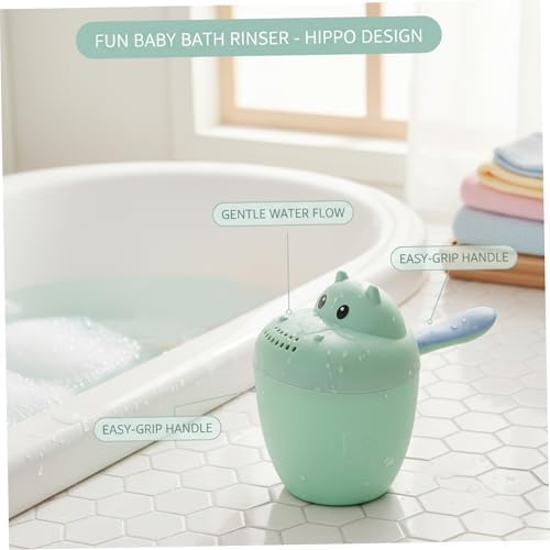 Baby Bath Rinse Cup, Fun Hippo Bath Water Pourer - Image 2