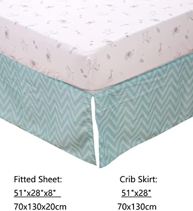Animals 3pcs Baby Crib Bedding Set Pink Nursery Bedding Set - Image 4