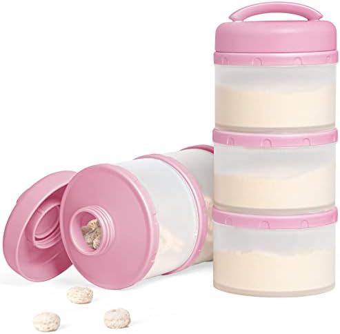 Termichy Stackable Formula Dispenser Portable: Milk Powder Container to go by Termichy