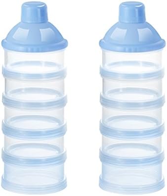 Accmor Formula Dispenser On The Go, 5 Compartments Stackable Formula Container by Accmor
