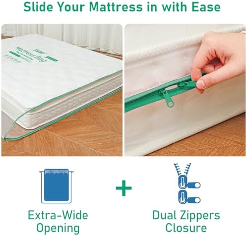 ZCHENBS® - King Mattress Bags for Moving, Waterproof Storage Bag - Image 3