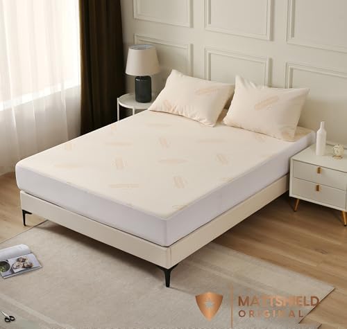 Deluxe Waterproof Organic Cotton Mattress Protector Twin Size - Image 3