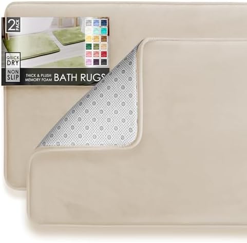 Clara Clark 2 Piece Bathroom Rug Set - Image 3