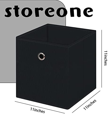 Fabric Cubes Storage Containers, 11 Inch Cloth Storage Cube Foldable Storage - Image 2