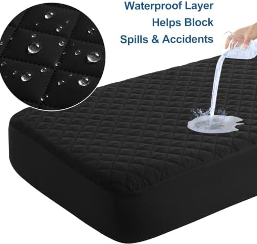 BEDSUM 2-Pack Waterproof Mini Crib Mattress Protector - Image 3