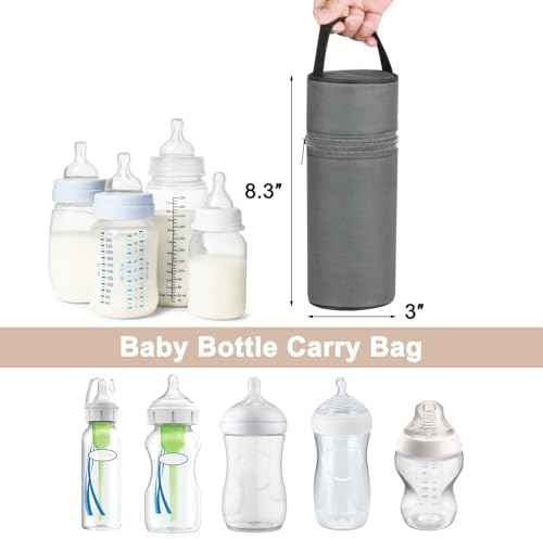 Beautyflier Insulated Baby Bottle Tote Bags, Portable Breastmilk Baby Bottle - Image 2