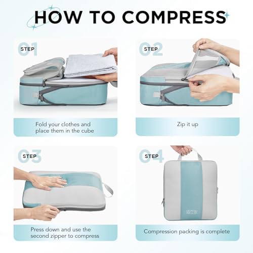 OlarHike 8 Set Compression Packing Cubes - Image 3