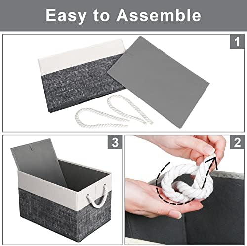 Fab totes Storage Bins 2-Pack, Foldable Storage Baskets - Image 5