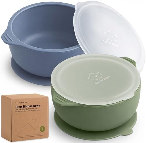 KeaBabies 2-Pack Baby Bowls by KeaBabies