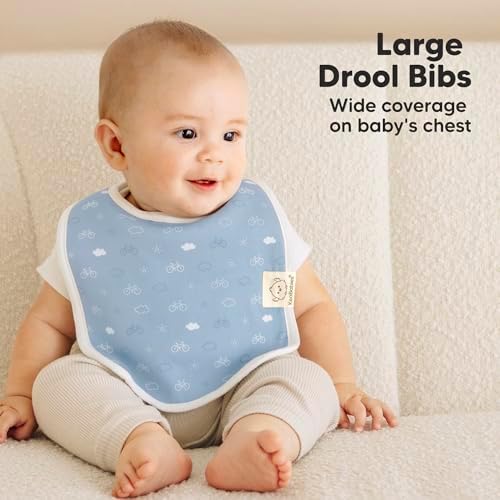 KeaBabies 8-Pack Organic Baby Bibs - Image 3