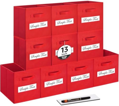 13x13x13 storage cube bins Fabric storage cubes by Artsdi