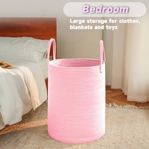 JMvicyroam 100L Cotton Rope Laundry Basket Hamper - Image 4