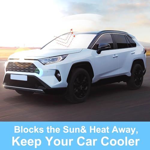 TINGLU Sun Shade for Toyota RAV4 RAV-4 2019-2025 2026 Accessories Windshield - Image 5