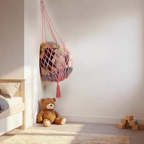 Amdermi Stuffed Animal Storage Hammock Corner Hanging Net Stuffy Animal Hammock - Image 3