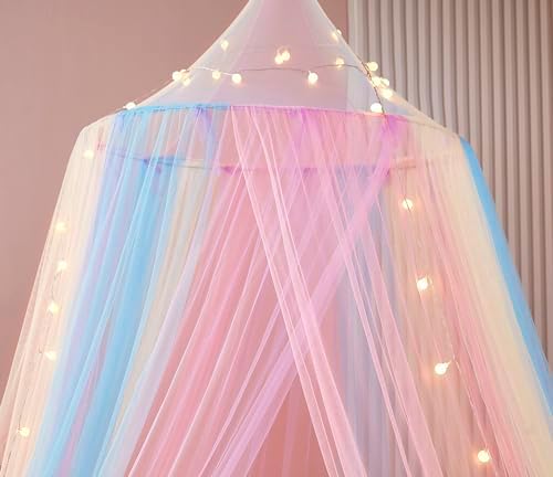 Rainbow Bed Canopy with Lights - Image 6