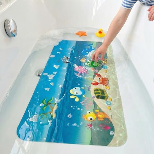 Cute Cartoon Non-Slip Bath Mat for Tub by ShineCozy