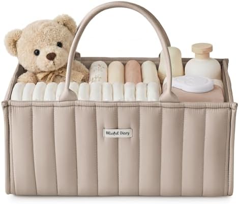 Blissful Diary Baby Diaper Caddy Organizer, Nursery Storage by BlissfulDiary