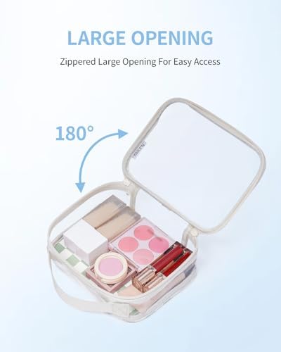 Narwey TSA Approved Toiletry Bag Carry on Clear Toiletry Bag Makeup Bag - Image 4