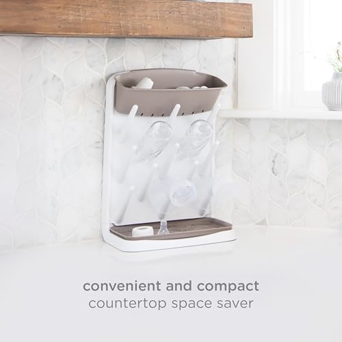 Ubbi Vertical Baby Bottle Drying Rack, Space Saving Countertop Drying Rack Baby - Image 6