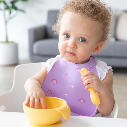 Bumkins Bibs, Silicone Pocket for Babies, Baby Bib for Girl or Boy, for 6-24 - Image 5