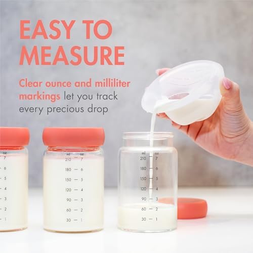 Boon Cache Glass Storage Bottles - 7 Oz - 3 Count - Image 3