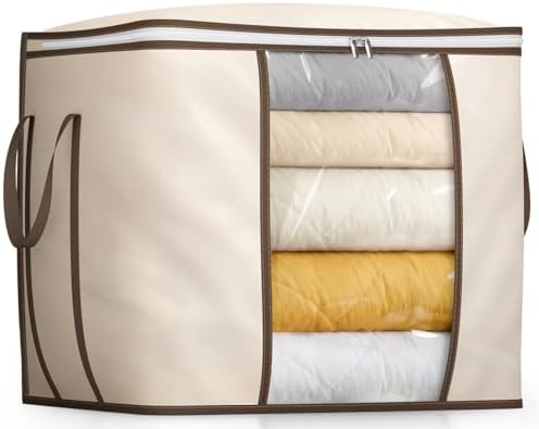 SLEEPING LAMB 170L Huge Blanket Storage Bag, Sturdy Oxford Fabric Comforter by SLEEPINGLAMB