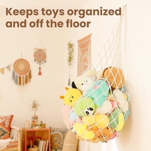 Enlarged Version Stuffed Animal Storage Hammock 70-inch Stuffed Animal Net - Image 3