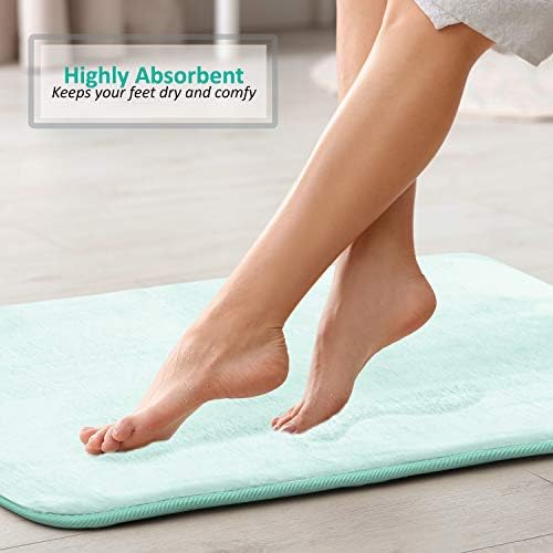 Clara Clark 3 Piece Bathroom Rugs Bath Mat Set, Velvet Memory Foam Bath Mats - Image 6