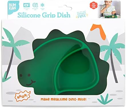 Bumkins Toddler and Baby Suction Plate, Silicone Divided Grip Dish, Babies and - Image 6