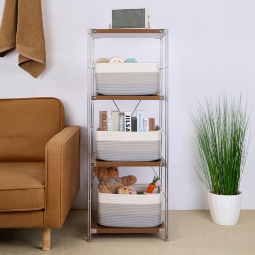 MiniArk Large Storage Baskets for Organizing, Baby Nursery, Toy Bins Box - Image 4