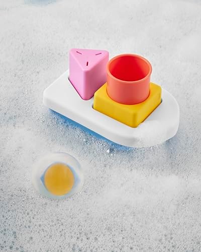 Skip Hop Baby Bath Toy STEM Learning & Play Stacking Boat 6-piece Set Bathtub - Image 2