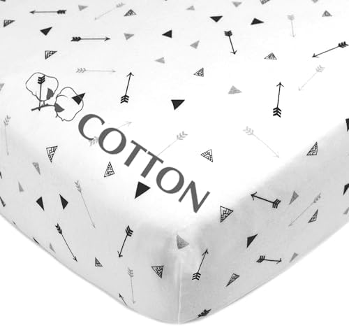 American Baby Company Cotton Fitted Crib Sheet 52x28" - Image 2